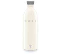 Smeg x 24Bottles Urban Bottle, Gourde 1l WBF02CR, Bouteille Inox 18/8 de Qualité Alimentaire, Non Isotherme, Fermeture Hermétique, Crème
