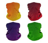 SMEHCF 4 Bandeau Multifonctionnel Bandana Cagoule Demi-Couverture Masque écharpe de Cou pour Moto vélo randonnée pêche