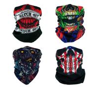 SMEHCF 4 Bandeau Multifonctionnel Bandana Cagoule Demi-Couverture Masque écharpe de Cou pour Moto vélo randonnée pêche