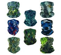 SMEHCF 8 bandeau multifonctionnel Bandana cagoule demi-couverture masque écharpe de cou pour moto vélo randonnée pêche