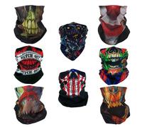 SMEHCF 8 bandeau multifonctionnel Bandana cagoule demi-couverture masque écharpe de cou pour moto vélo randonnée pêche