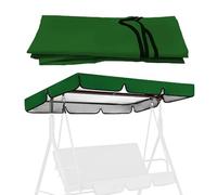 SMELEDFCFK 2 3 Places Toile De Rechange pour Balancelle, Housse De Toit pour Balancelle Hollywoodienne Extérieur, Toile De Balancelle De Jardin Protection UV(Green,77x49in/195x125cm)