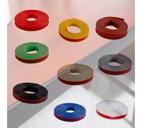 SMELEDFCFK 20mm×20m Couvre Chant pour Bords D'armoire, Protection De Bord De Meubles en Forme De U, Bande De Chant Pliable en TPE, Bande Décorative Autocollant(White,36mm)