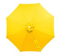 SMELEDFCFK 270cm/300cm Toile De Parasol Auvent De Parasol De Jardin 6 Baleines/8 Baleines Auvent De Rechange pour Parasol De Table De March Tissu Protection UV(Yellow,2.7m/9FT(6-Ribs))