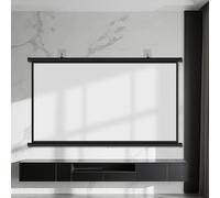 SMELEDFCFK 30/40/50/60/72 Pouces Écran De Projecteur Manuel, Écran De Film Portable Toile De Projection Home Cinéma, Ecran Projecteur Fixation Mur Ou Plafond(30 inch (16:9))