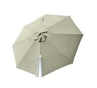 SMELEDFCFK Auvent De Remplacement pour Parasol 8 Baleines Toile De Remplacement pour Parasol Déporté 300cm 350cm Rond Tissu De Remplacement pour Parasol(Light Grey,3.5m(11.5ft))