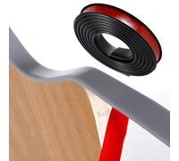 SMELEDFCFK Bande De Bord De Meuble 5 Mètre, Couvre Chant Flexible en TPE, U-Form Garniture De Bord 9mm-40mm Autocollante Bordure De Placage, Plusieurs Couleurs(Black,18mm*5m)