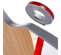 SMELEDFCFK Bande De Bord De Meuble 5 Mètre, Couvre Chant Flexible en TPE, U-Form Garniture De Bord 9mm-40mm Autocollante Bordure De Placage, Plusieurs Couleurs(Grey,15mm*5m)