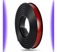 SMELEDFCFK Bande De Bord De Meuble De 50mm, Garniture De Bord Auto-adhésif, Couvre Chant De U, 5 Mètre Bande De Protection pour Contreplaqué/Placage De Bois/Restauration De Meubles(Black,15mmx5m)