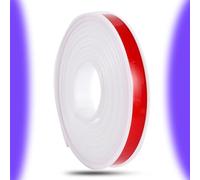 SMELEDFCFK Bande De Bord De Meuble De 50mm, Garniture De Bord Auto-adhésif, Couvre Chant De U, 5 Mètre Bande De Protection pour Contreplaqué/Placage De Bois/Restauration De Meubles(White,15mmx5m)