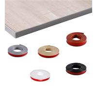 SMELEDFCFK Bande De Chant en Forme De U Autocollante, Bande De Chant De Meuble pour Plan De Travail Tables Armoires, 5 M Moulure De Garniture, Pliable, TPE Flexible(Burgundy,14mm*5m)