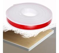 SMELEDFCFK Bordure De Placage en Forme De U, Protection De Bord De Meubles pour Restauration Plans De Travail Tables Armoire, Couvre Chant 9mm-50mm, Garniture De Bord Autocollant(White,20m*16mm)