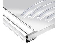 SMELEDFCFK Bordure De Placage Transparent en PVC Bande De Couvre Chant en Forme De U Bande De Protection Bord De Verre 5 Mètre Couvre Chant Armoires/Tables(Wide 12-13mm)