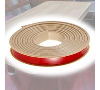 SMELEDFCFK Couvre Chant De Bords D'armoire Bande De Chant De Table, Bordure De Placage 5m, U-Form Ruban Adhésif pour Bords De Meubles, Bande De Protection Contreplaqué Autocollant(Khaki,18mm)