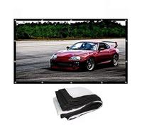 SMELEDFCFK Écran De Film pour Projecteur, Écran De Projection HD Pliable Toile De Projection 100 Pouces 110 Pouces 120 Pouces, Toile De Projecteur Portable pour Extérieur(120inch-4:3)