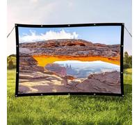 SMELEDFCFK Écran De Projecteur Portable Écran De Film Pliable Toile De Projection 60-300 Pouces Ecran Videoprojecteur Lavable pour Extérieur Intérieur(150inch-4:3)