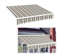 SMELEDFCFK Extérieur Tissu D'store Banne Manuel Toile De Remplacement pour Auvent De Terrasse 2m 3m 4m 5m 6m 7m Tissu De Rechange pour Store Banne((11x5ft) 3.3X1.5M)