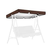 SMELEDFCFK Extérieur Toit De Rechange pour Balancelle Hollywoodienne Toile De Balancelle De Jardin Imperméable Housse De Rechange 2/3 Places pour Balançoire(Brown,56x47in/142x120cm)