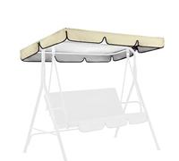 SMELEDFCFK Extérieur Toit De Rechange pour Balancelle Hollywoodienne Toile De Balancelle De Jardin Imperméable Housse De Rechange 2/3 Places pour Balançoire(Beige,65x45in/164x114cm)