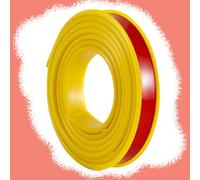 SMELEDFCFK Garniture De Bord 20m pour Meuble, Bande De Couvre Chant en Forme De U Bordure De Placage 12mm 15mm 20mm 30mm 36mm 40mm, Protection des Bords Auto-adhésif(Yellow,17mmx20m)