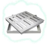 SMELEDFCFK Grille De Drainage en Acier Inoxydable Grille D'égout Carré Couvercle De Drainage Robuste Grille Caniveau 10/15/20/25/30cm pour Intérieur Extérieur(25x25x2cm/10x10x0.8in)