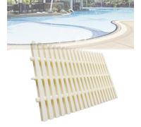 SMELEDFCFK Grille De Drainage pour Piscine, Grille De Caniveau Antidérapant, Grille De Vidange De Piscine, Grille De Gouttière en Plastique pour Cuisine Terrasse(15x100cm)