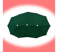 SMELEDFCFK Housse De Rechange pour Parasol Grand Toile De Rechange pour Parasol Double 460cm Toile De Parasol 12 Baleines pour Terrasse Jardin Plage Cour(Dark Green)