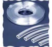 SMELEDFCFK Joint De Protection Transparent Bande De Bord De Meuble 5m Couvre Chant, Garniture De Bord en U Bande De Protection Transparente pour Étagère/Bord De Verre/placage(Wide 7-8mm)