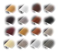 SMELEDFCFK Profilé en T Auto-adhésive Bande De Transition De Plancher 90cm Barre De Transition en PVC pour Plancher Bois Carrelage Stratifié Décoration De Seuil(Grey)