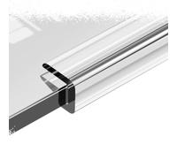 SMELEDFCFK Protecteur De Bord De Verre Transparent en Forme De U, Couvre Chant en PVC pour Meubles, 5m Bordure en Placage Transparente pour Table De Verre Plan De Travail(Wide 10-11mm)