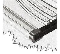 SMELEDFCFK Protection De Bord De Meubles en Forme De U Bordure De Placage 3M Couvre Chant Transparent pour Placage Table Plan De Travail Bord De Verre en PVC(Wide 16-17mm)