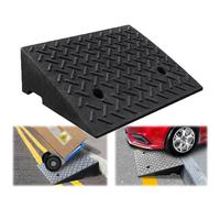 SMELEDFCFK Rampe D'Accès en Caoutchouc Rampe De Trottoir Robustes Rampe De Bordure Antidérapante Rampe De Seuil 9cm-22cm Hauteur Rampes De Voitures(21cm/8.3" Rise)