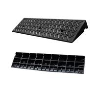 SMELEDFCFK Rampe De Seuil De Porte Hauteur De 4cm À 15cm, Rampes en Caoutchouc Antidérapante Rampe De Trottoir pour Voiture, Rampe De Bordure Robuste Longueur 100cm(100x25x8cm/39x10x3in)