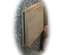 SMELEDFCFK Table Murale en Bois Table À Abattant, 100×50cm 120×50cm Bureau Flottant Table À Manger Murale, Table Murale Rabattable Bureau D'Ordinateur(100x40cm/40x16in)