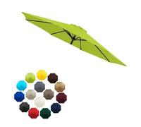 SMELEDFCFK Tissu De Rechange Pour Parasol D'extérieur Pour Parasol 6 Baleines/8 Baleines, 2/2.3/2.5/2.7/3m Toile De Parasol De Jardin, Housse De Rechange Pour Parasol Universelle(Grass Green,(10FT)3m/