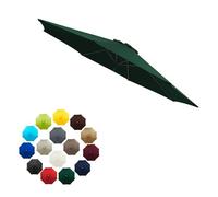 SMELEDFCFK Tissu De Rechange Pour Parasol D'extérieur Pour Parasol 6 Baleines/8 Baleines, 2/2.3/2.5/2.7/3m Toile De Parasol De Jardin, Housse De Rechange Pour Parasol Universelle(Dark Green,(10FT)3m/8