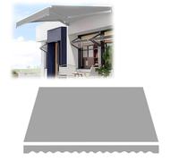 SMELEDFCFK Tissu De Remplacement pour Auvent De Terrasse 200cm 300cm 400cm Tissu De Rechange pour Store Banne Rétractable Toile De Remplacement pour Auvent(8.2x6.5ft/2.5X2M)
