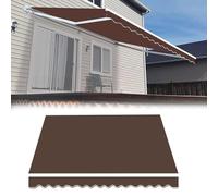 SMELEDFCFK Tissu De Remplacement pour Auvent Extérieur 2m 3.0m 4m 5m 6m 7m Tissu De Rechange pour Store Banne Toile De Store Imperméable(16x10ft/4.9X3.0M)