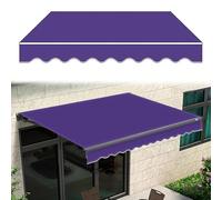 SMELEDFCFK Tissu De Remplacement pour Auvent Manuel 2m 3.0m 4m 5m 6m 7m Tissu De Rechange pour Store Banne Toile De Remplacement pour Auvent Extérieur pour Porte/Fenêtre(15x6.5ft/4.5X2M)