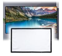 SMELEDFCFK Toile De Projection Portable Écran De Film 100 150 200 300 Pouces Ecran Videoprojecteur Pliable pour Extérieur Camping Fête(120inch-16:9)