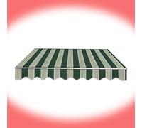 SMELEDFCFK Toile De Rechange pour Auvent Imperméable, Tissu De Remplacement pour Auvent De Terrasse Rétractable 2x1.5m 3.6x3.0m 4x3.0m 5x3.0m 6x3.0m 7x3.0m(Green,330x150cm/11x5ft)