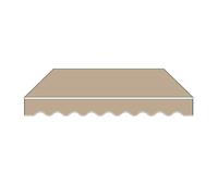 SMELEDFCFK Toile De Rechange pour Auvent Toile D'Auvent De Terrasse Rétractable 3×2,5 M 4×3 7×4 M Couverture De Abri Pare-Soleil pour Auvent Rétractable(Khaki,10x5ft/300x150cm)