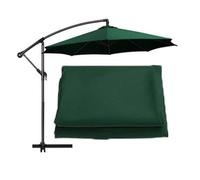 SMELEDFCFK Toile De Rechange pour Parasol 8 Baleines Toile De Parasol 300cm 330cm 350cm 400cm Toile De Remplacement pour Parasol Protection UV/imperméable(Dark Green,4m(13FT)/8-Ribs)