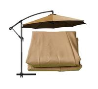 SMELEDFCFK Toile De Rechange pour Parasol 8 Baleines Toile De Parasol 300cm 330cm 350cm 400cm Toile De Remplacement pour Parasol Protection UV/imperméable(Khaki,3.5m(11.5FT)/8-Ribs)