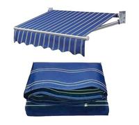 SMELEDFCFK Toile De Remplacement pour Auvent De Terrasse 2m 3.0m 4m 5m 6m 7m Tissu De Remplacement pour Auvent Extérieur Toile De Store Banne Manuel((13x10ft) 4X3.0M)