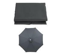 SMELEDFCFK Toile De Remplacement Pour Parasol 6 Baleines/8 Baleines Auvent De Parasol 200/230/250/270/300/350cm Toile De Parasol Rond Housse De Parasol De Table De March Protection UV(Grey,3m/10ft(8-r