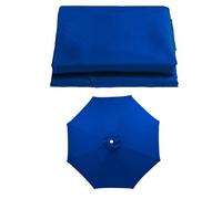 SMELEDFCFK Toile De Remplacement Pour Parasol 6 Baleines/8 Baleines Auvent De Parasol 200/230/250/270/300/350cm Toile De Parasol Rond Housse De Parasol De Table De March Protection UV(Blue,3m/10ft(6-r