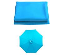 SMELEDFCFK Toile De Remplacement Pour Parasol 6 Baleines/8 Baleines Auvent De Parasol 200/230/250/270/300/350cm Toile De Parasol Rond Housse De Parasol De Table De March Protection UV(Lake Blue,3m/10f