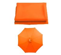 SMELEDFCFK Toile De Remplacement Pour Parasol 6 Baleines/8 Baleines Auvent De Parasol 200/230/250/270/300/350cm Toile De Parasol Rond Housse De Parasol De Table De March Protection UV(Orange,2.5m/8.2f