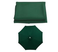 SMELEDFCFK Toile De Remplacement Pour Parasol 6 Baleines/8 Baleines Auvent De Parasol 200/230/250/270/300/350cm Toile De Parasol Rond Housse De Parasol De Table De March Protection UV(Dark Green,3m/10